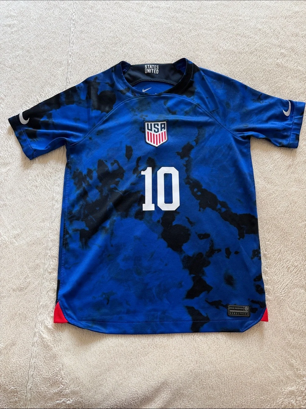 Pulisic Nike Blue and Black USA #10 Soccer Jersey